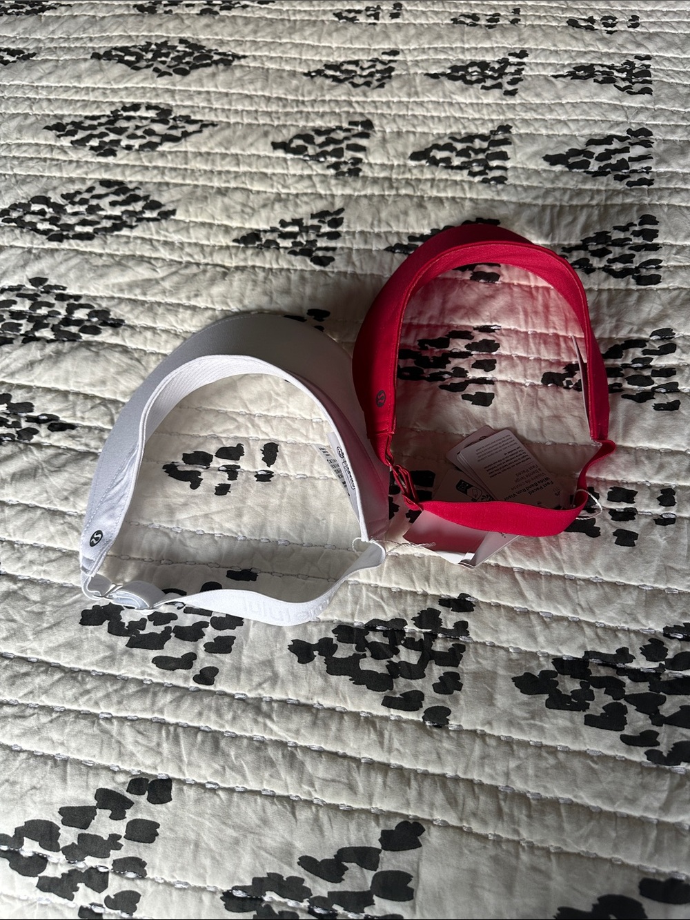 Lululemon Sun Visors - red & White (Pair) - Picture 2 of 7